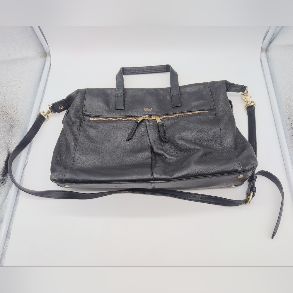 Knomo London Leather Audley 15" Laptop Bag Purse MH 279